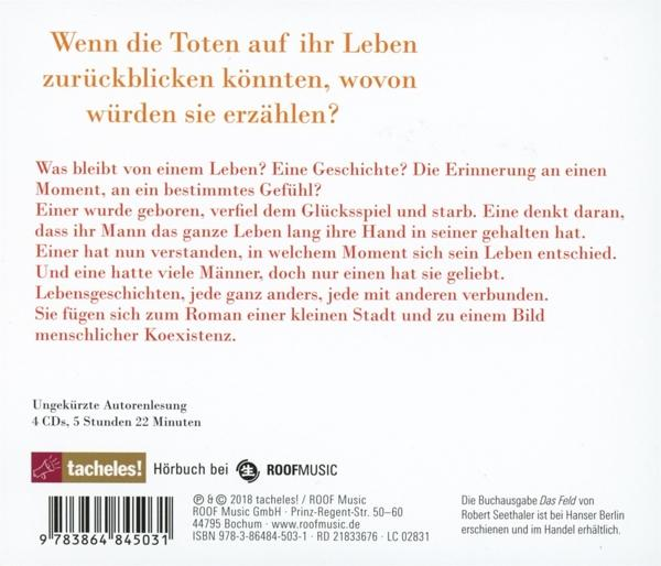 Robert Seethaler - Das Feld (CD) (Hörbuchbestseller) 