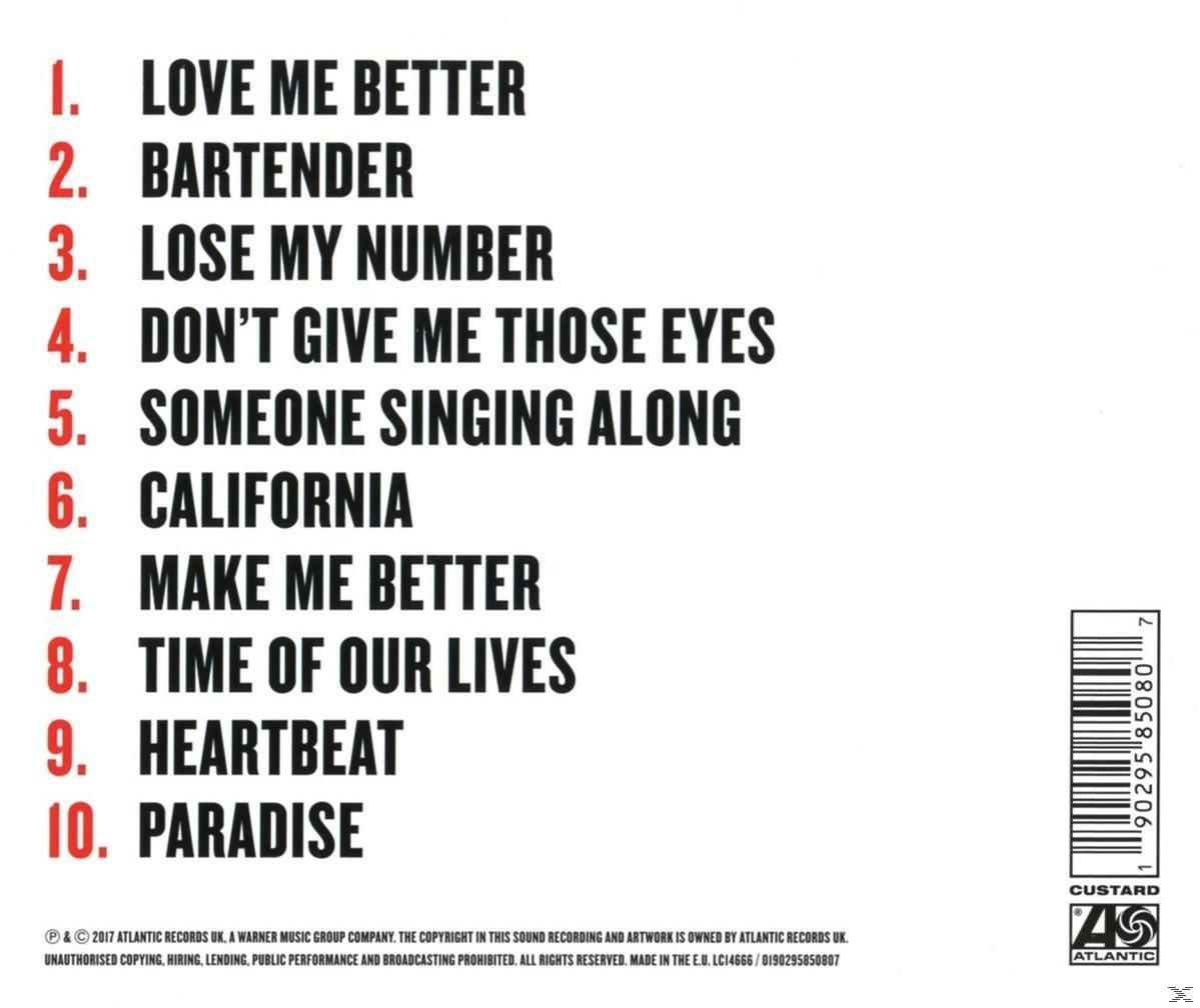 CD case with the tracklist. A logo is in the bottom right corner.