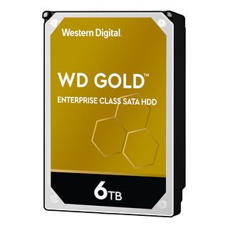 WESTERN DIGITAL WD Gold Enterprise Class SATA - Festplatte (HDD, 6 TB, Silber/Schwarz)
