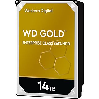 WESTERN DIGITAL WD Gold Enterprise Class SATA - Festplatte (HDD, 14 TB, Silber/Schwarz)