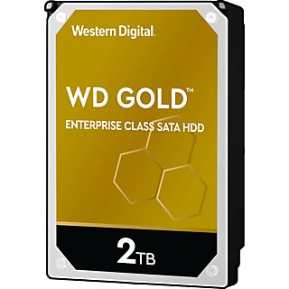 WESTERN DIGITAL WD Gold Enterprise Class SATA - Festplatte (HDD, 2 TB, Silber/Schwarz)