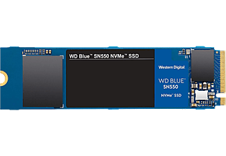 WESTERN DIGITAL WD Blue SN550 NVMe SSD - Festplatte (SSD, 250 GB, Blau)