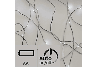 EMOS ZY2196 - Karácsonyi fényfüzér - Lánc, 0.9 M, IP20, időzítővel, hideg fehér fény