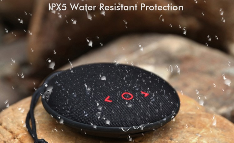 Altavoz inalámbrico - Quick-Media SPSBT, Bluetooth, Resistente al agua, Negro