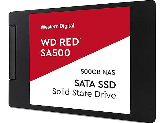 WESTERN DIGITAL WD Red SA500 NAS SATA SSD - Disco rigido (SSD, 500 GB, Nero)