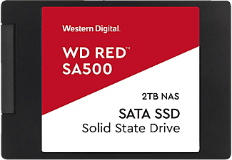 WESTERN DIGITAL WD Red SA500 NAS SATA SSD - Festplatte (SSD, 2 TB, Schwarz)