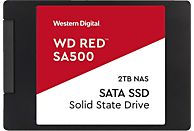 WESTERN DIGITAL WD Red SA500 NAS SATA SSD - Festplatte (SSD, 2 TB, Schwarz)