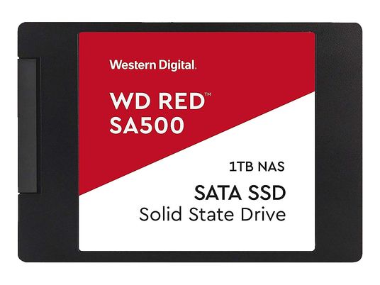 WESTERN DIGITAL WD Red SA500 NAS SATA SSD - Festplatte (SSD, 1 TB, Schwarz)