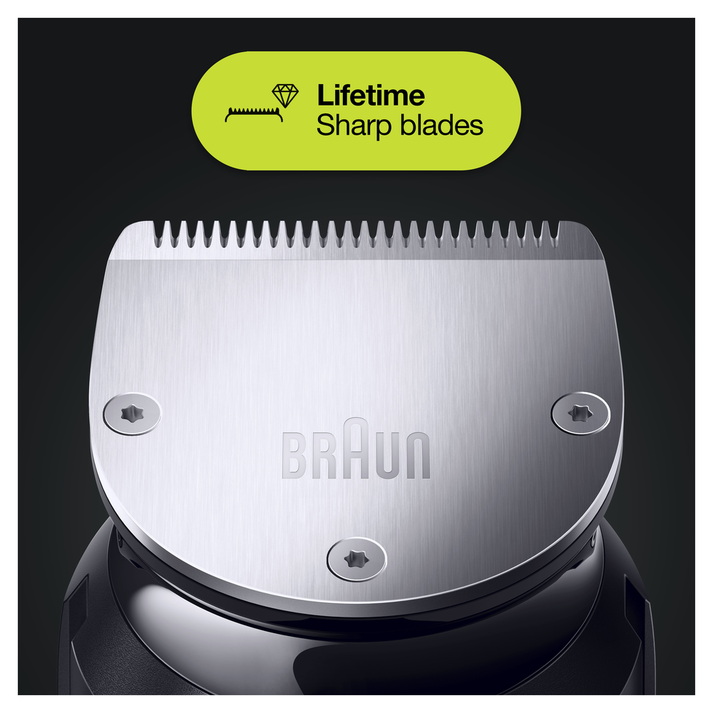 BRAUN MGK 7220 Multigroomer, Silber, Akkubetrieb