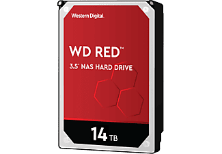 WESTERN DIGITAL WD Red NAS Hard Drive - Festplatte (HDD, 14 TB, Silber/Schwarz)