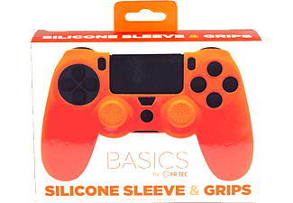 BLADE PS4 Silicone Skin + Grips, Silikonschutzhülle, Orange