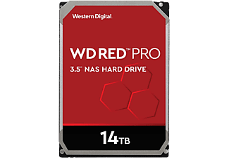 WESTERN DIGITAL WD Red Pro NAS Hard Drive - Festplatte (HDD, 14 TB, Silber/Schwarz)