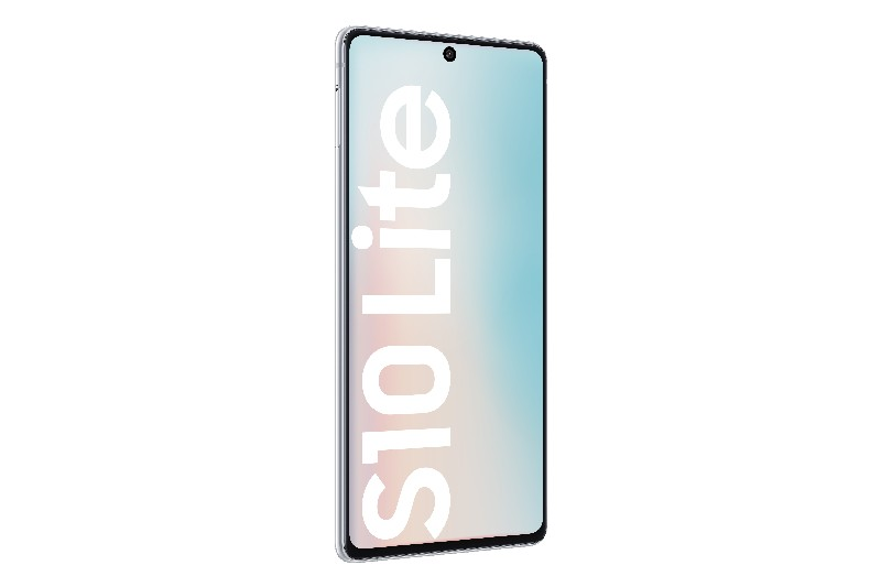 Teléfono S10 Lite, pantalla muestra un degradado.