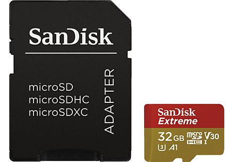 SANDISK Carte mémoire microSDHC Extreme 32 GB Class 10 (173417)