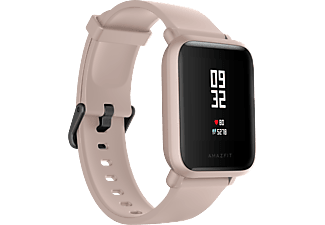 XIAOMI Amazfit Bip Lite - Smartwatch (Breite: 20 mm, Länge: 110 + 85 mm, Silikon, Pink/Schwarz)