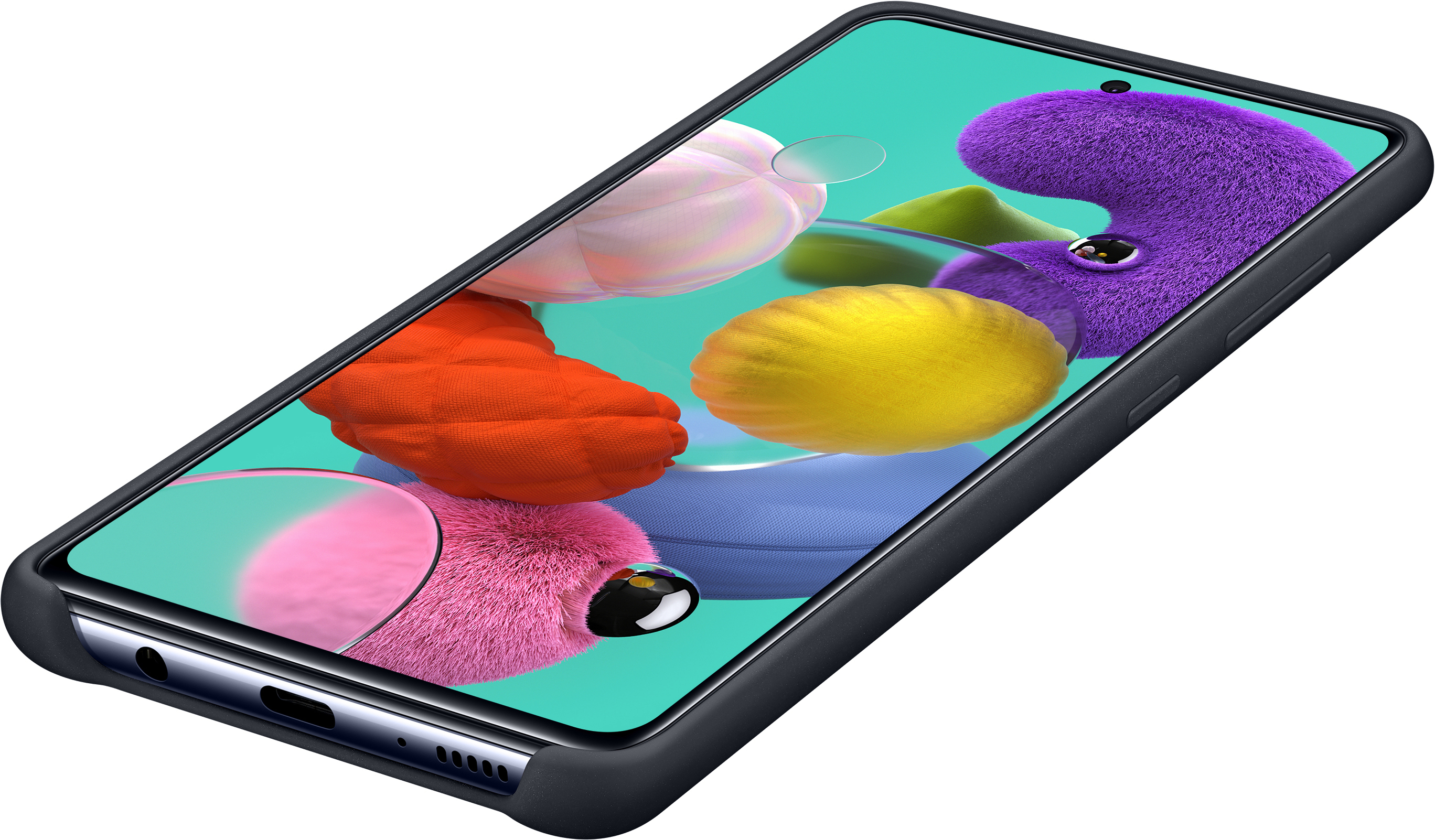 SAMSUNG EF-PA515, Backcover, Samsung, Galaxy A51, Schwarz