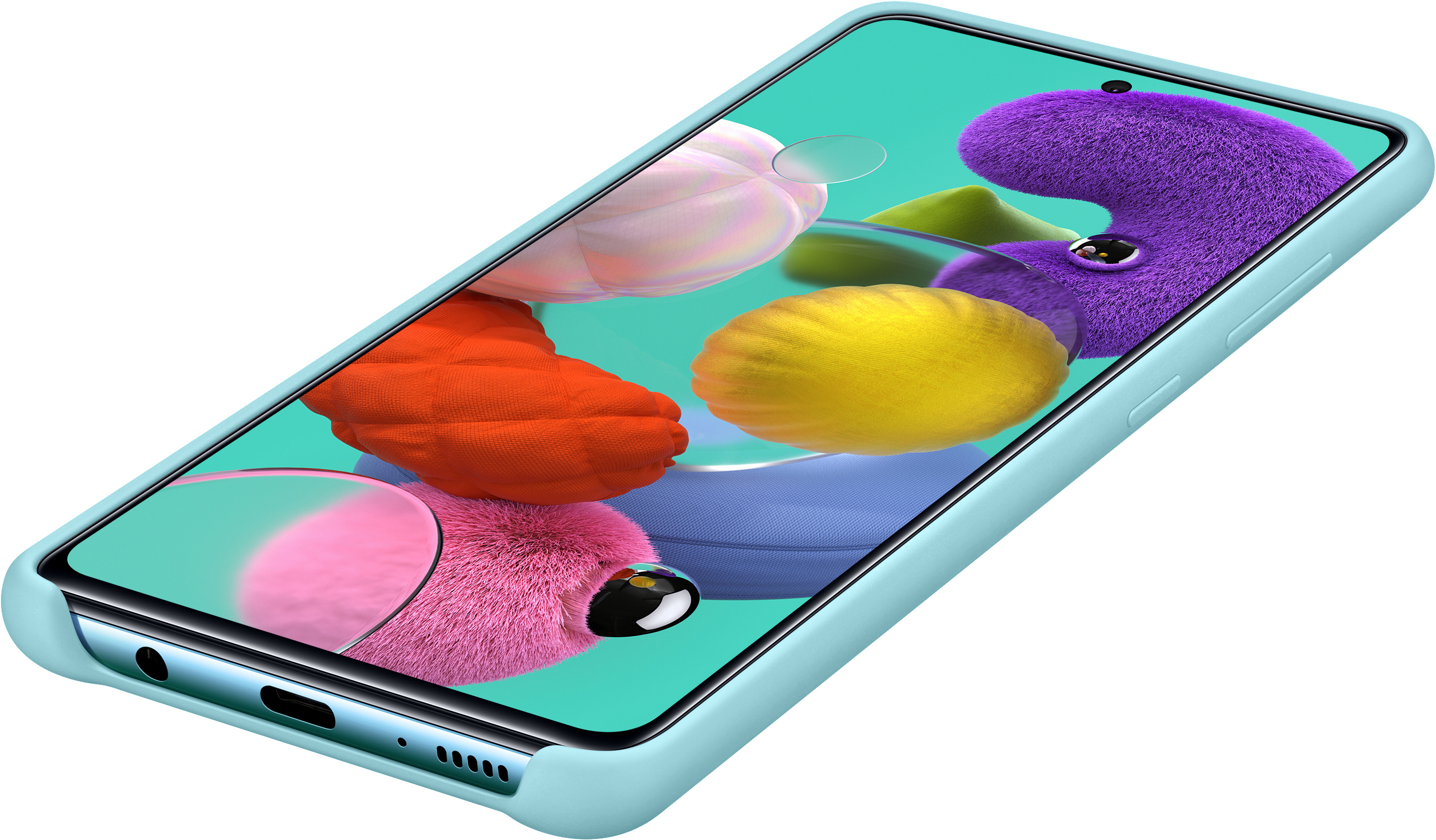 SAMSUNG EF-PA515, Backcover, Samsung, Galaxy A51, Blau