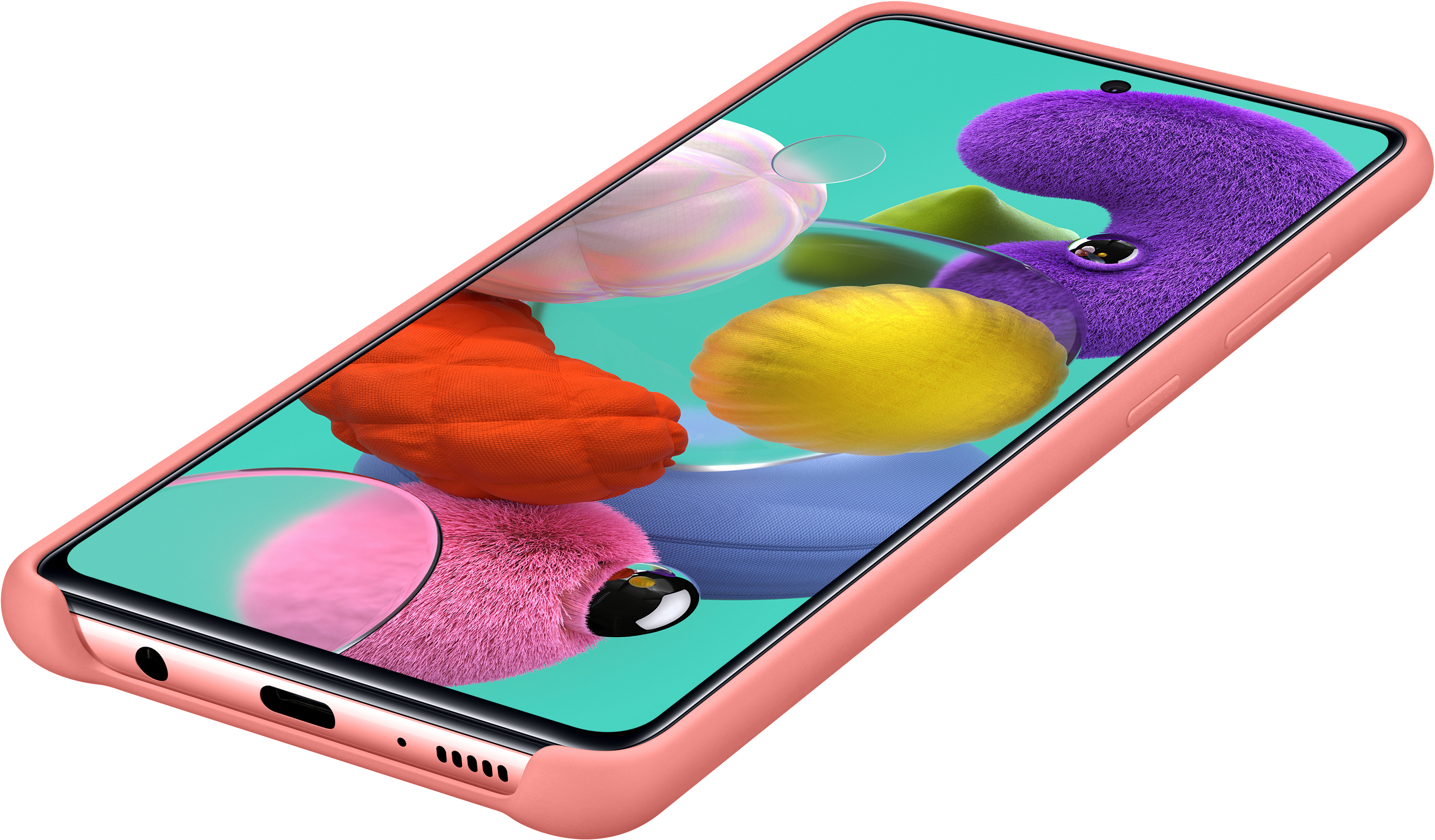 SAMSUNG EF-PA515, Backcover, Samsung, Galaxy A51, Pink
