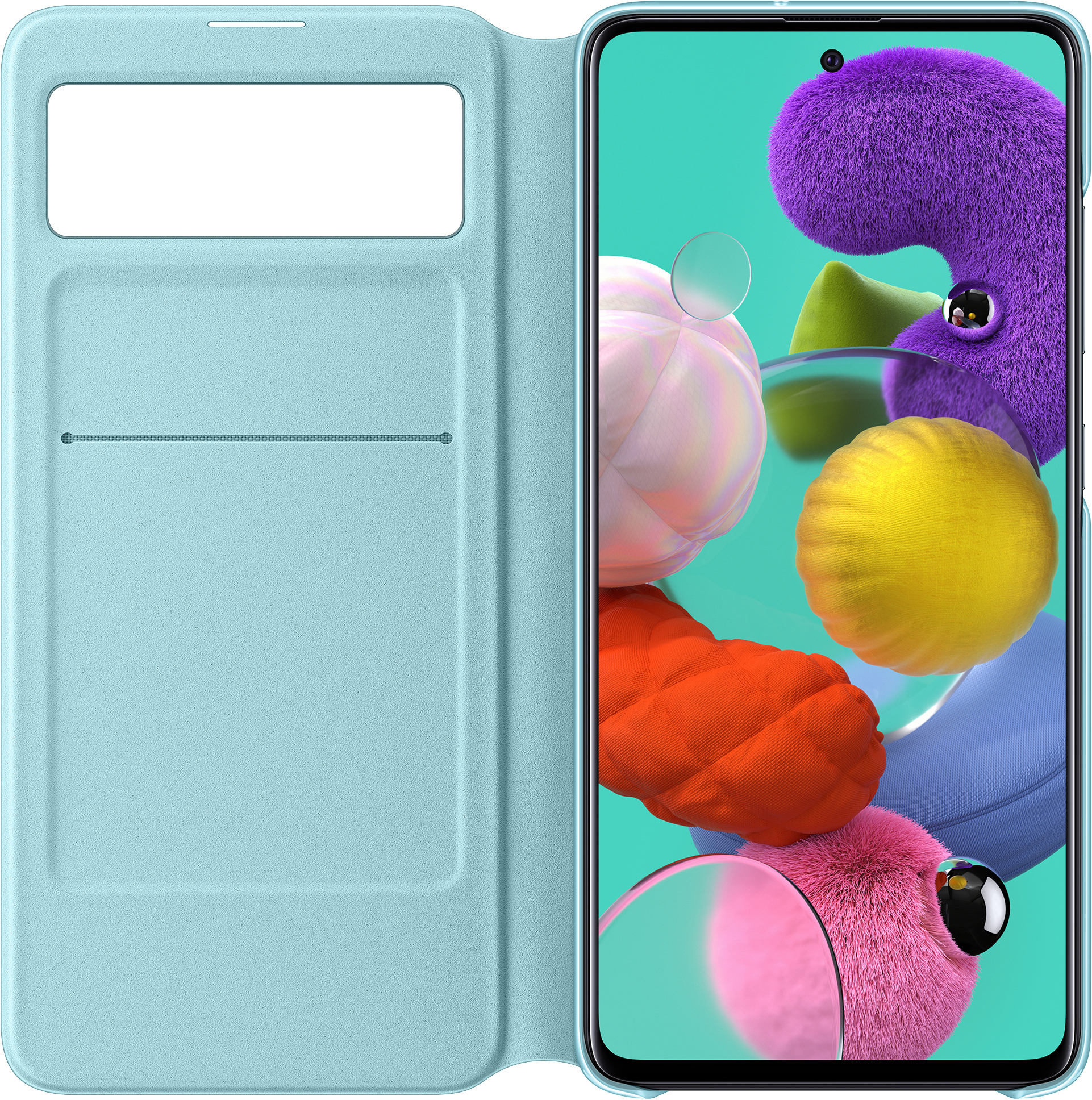 SAMSUNG EF-EA515, Bookcover, Samsung, Galaxy A51, Schwarz