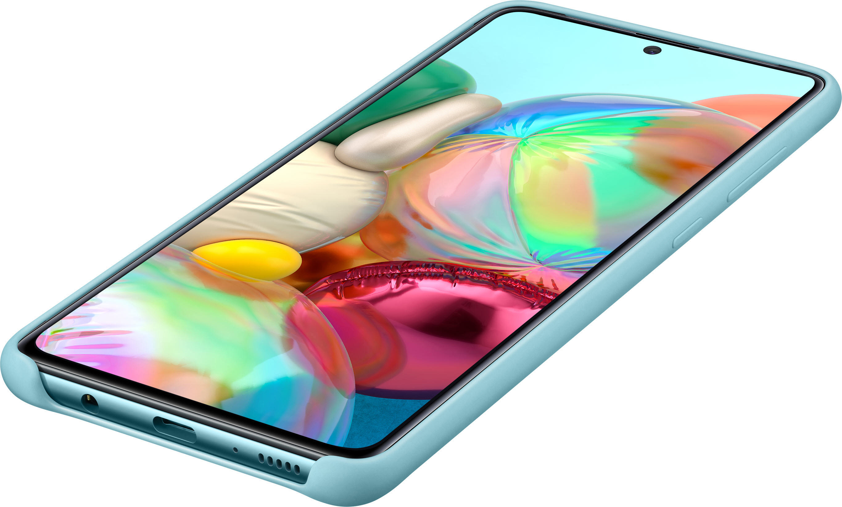 SAMSUNG EF-PA715, Backcover, Samsung, Galaxy A71, Blau