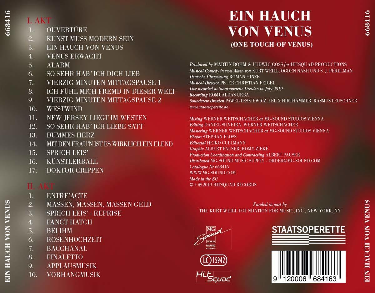 SPANTZEL, JOHANNA/ HARNEIT, JANNIK - Ein Hauch von Venus (One Touch Of Venus)  - (CD)