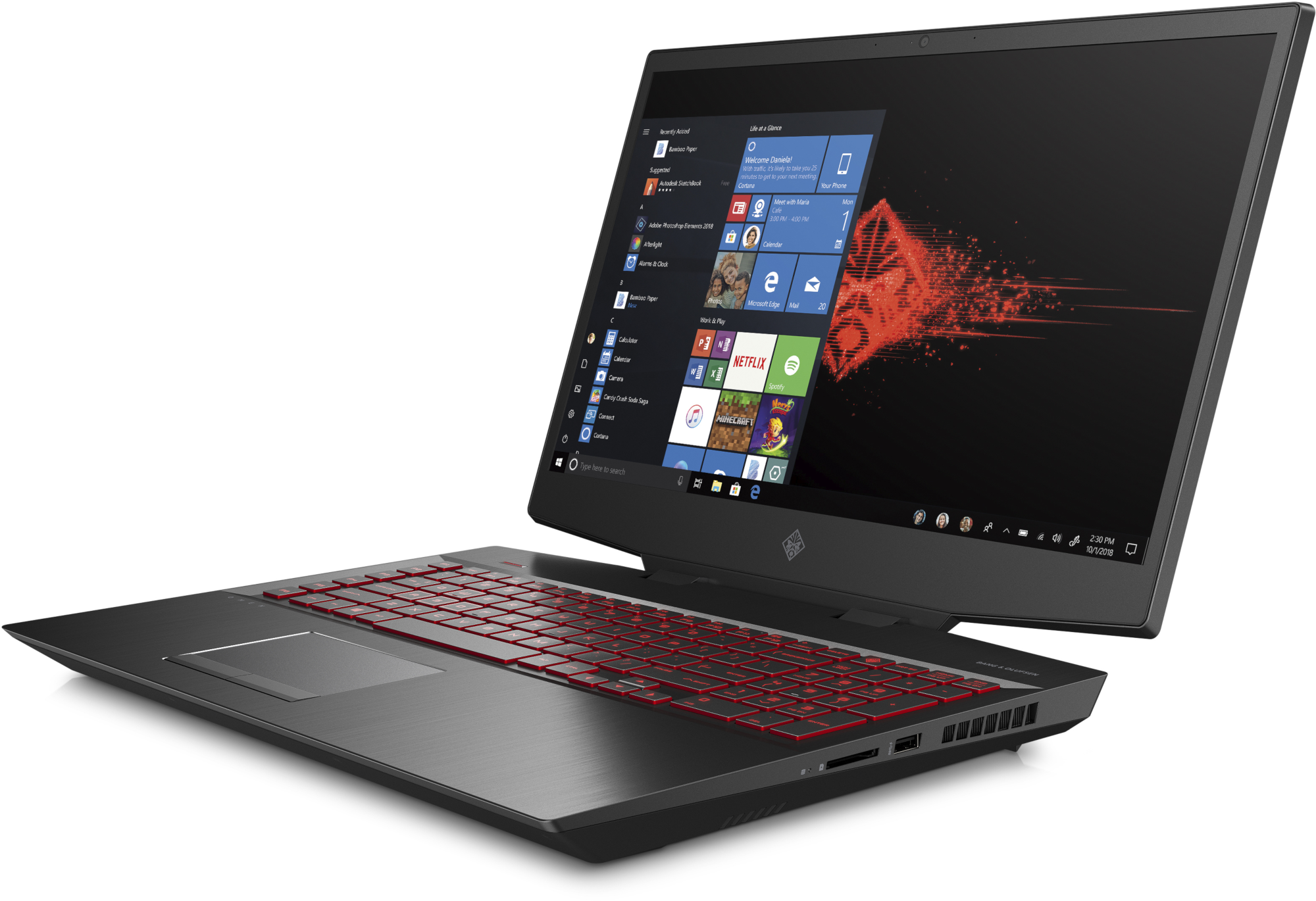 HP Gaming Notebook OMEN 17-cb0904ng, i7-9750H, GTX1660Ti, 16GB, 512GB SSD, 1TB HDD, schwarz (9MC14EA) Gaming Notebook, 17,3 Zoll, Full-HD, Intel® Core™ i7-9750H Prozessor
(12 MB Cache, bis zu 4.50 GHz), 16 GB, 512 GB SSD + 1 TB HDD