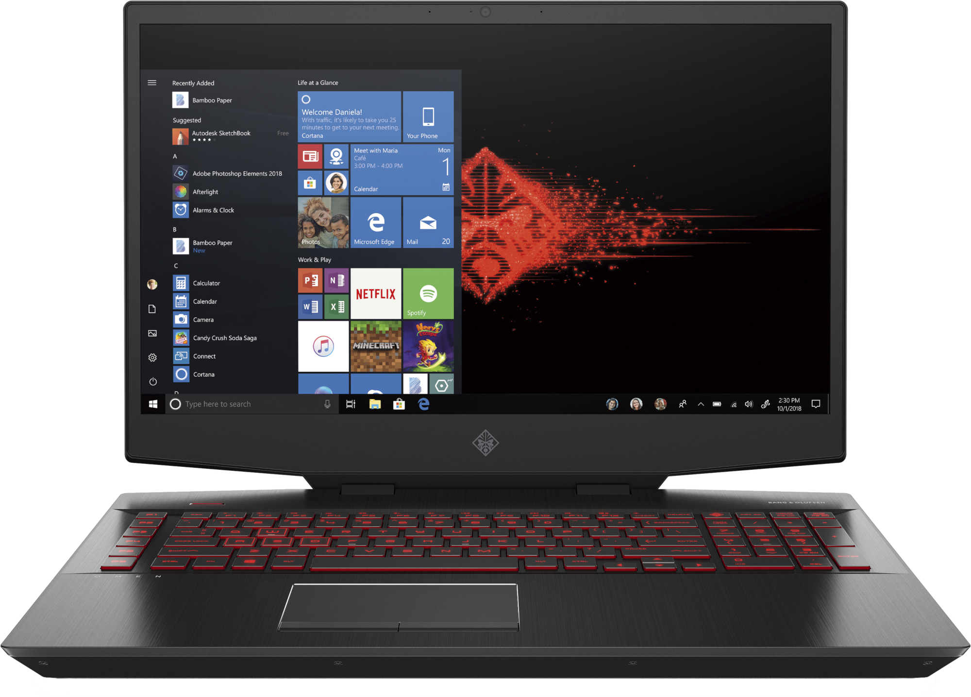 HP Gaming Notebook OMEN 17-cb0904ng, i7-9750H, GTX1660Ti, 16GB, 512GB SSD, 1TB HDD, schwarz (9MC14EA) Gaming Notebook, 17,3 Zoll, Full-HD, Intel® Core™ i7-9750H Prozessor
(12 MB Cache, bis zu 4.50 GHz), 16 GB, 512 GB SSD + 1 TB HDD