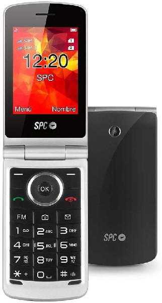 Móvil - SPC Opal, Para 500 contactos, Con tapa, Bluetooth, Cámara, Radio FM, Dual SIM, Negro