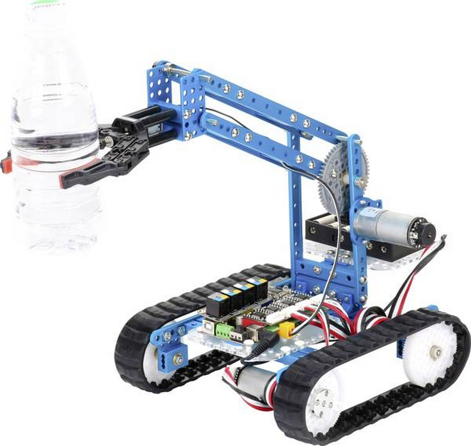 Robot - Ultimate 2.0 Robot Kit 90040, 10 formas, Control remoto, Aluminio, 360º, Azul