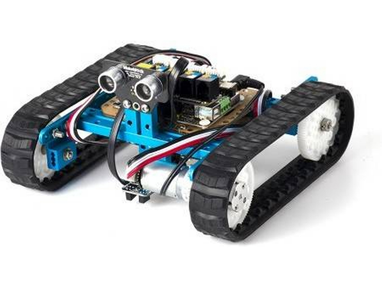 Robot - Ultimate 2.0 Robot Kit 90040, 10 formas, Control remoto, Aluminio, 360º, Azul