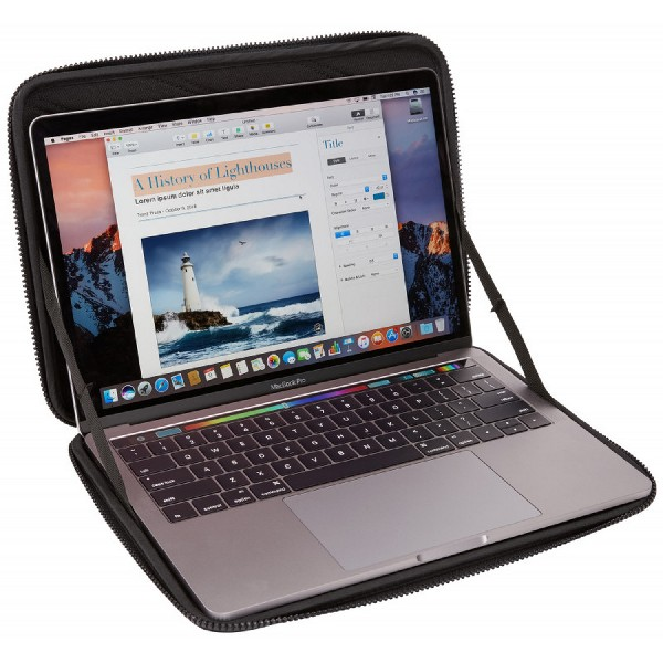 Funda - Thule Gauntlet 4, 13", Para tablets y portátiles, Rígida, Poliuretano, Negro
