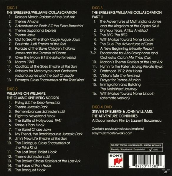 CD hátlapja a számlistával. A borítón a film neve és a lemez száma látható. Fehér háttér.