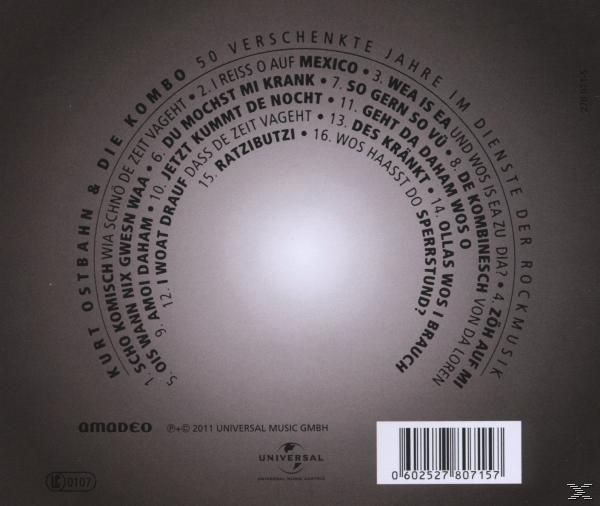 CD-Cover. Titel: 50 Verschenkte Jahre. Enthält eine halbkreisförmige Trackliste und ein Universal Music-Logo.