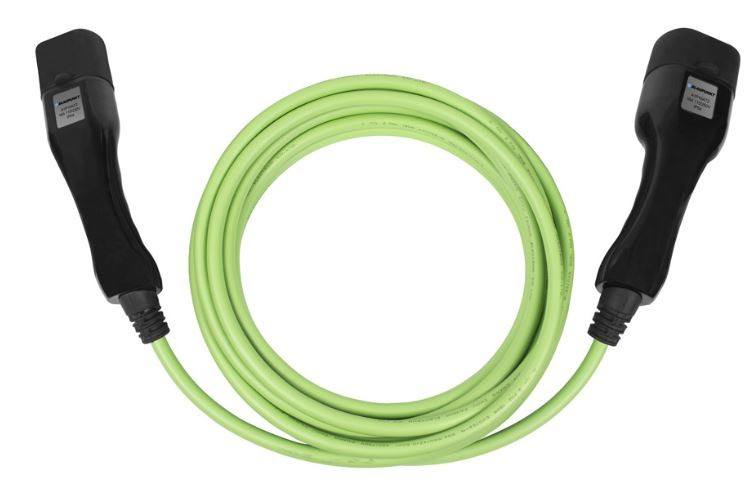 Cable de carga - Blaupunkt Cable de carga tipo 2 - 3 fases 16A, 8 metros, Verde