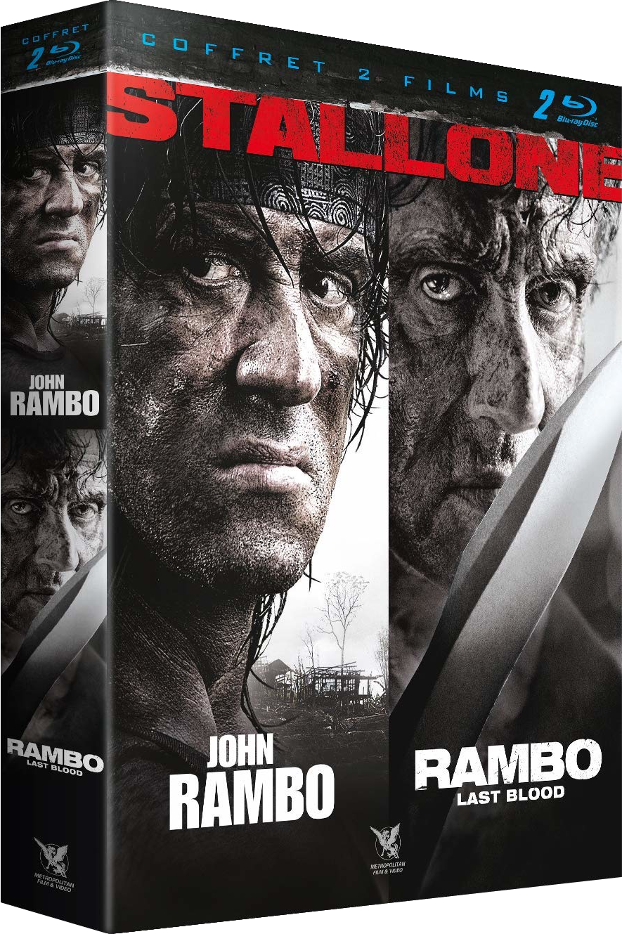 Rambo-filmboxset met Stallone op de cover, met twee films.