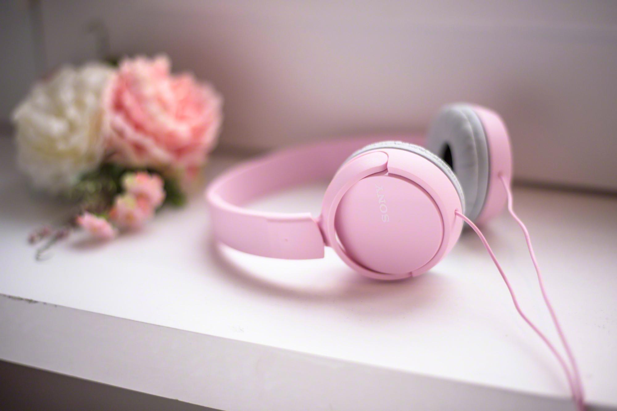 SONY Pink MDR-ZX110AP, On-ear Kopfhörer