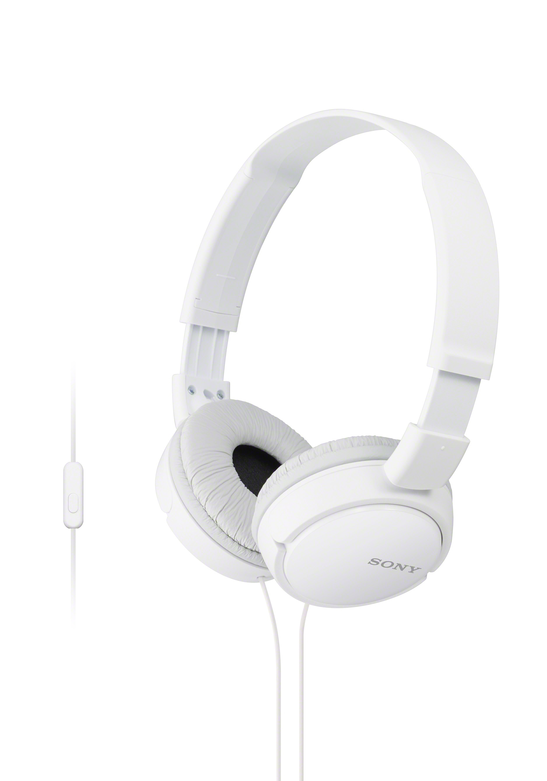 SONY MDR-ZX110AP, On-ear Kopfhörer Weiß