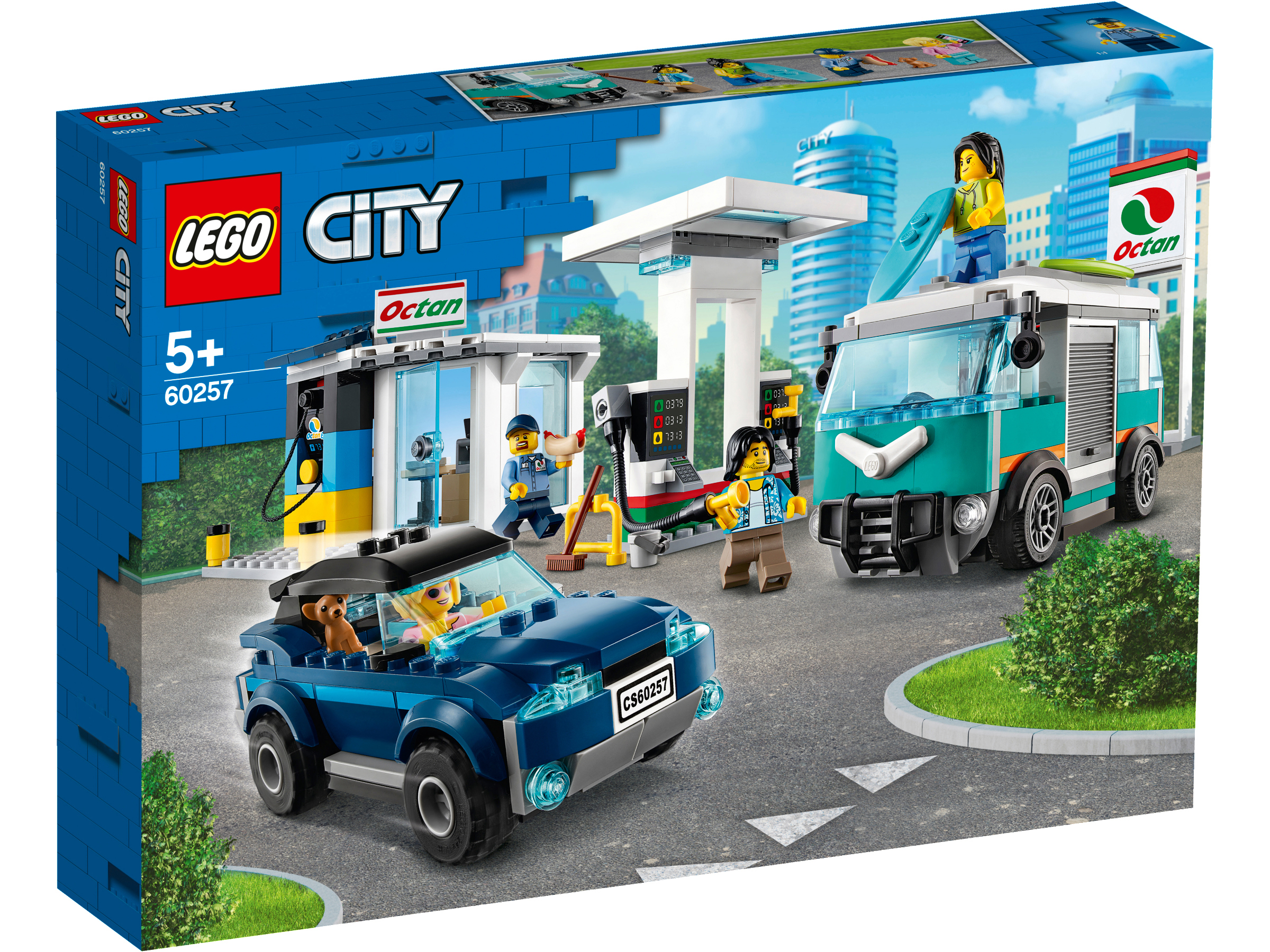 LEGO 60257 Tankstelle Bauset, Mehrfarbig