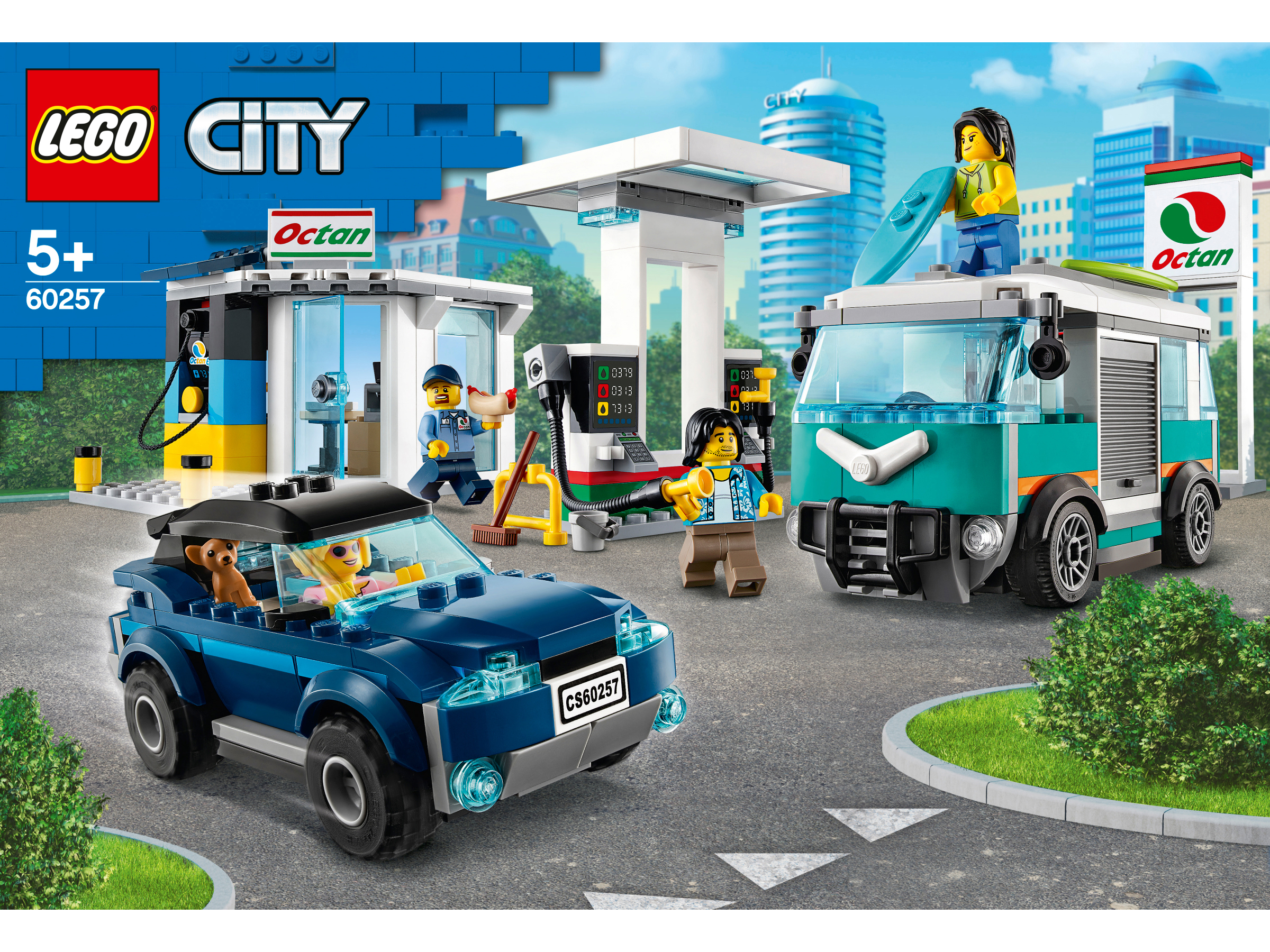 LEGO 60257 Tankstelle Bauset, Mehrfarbig