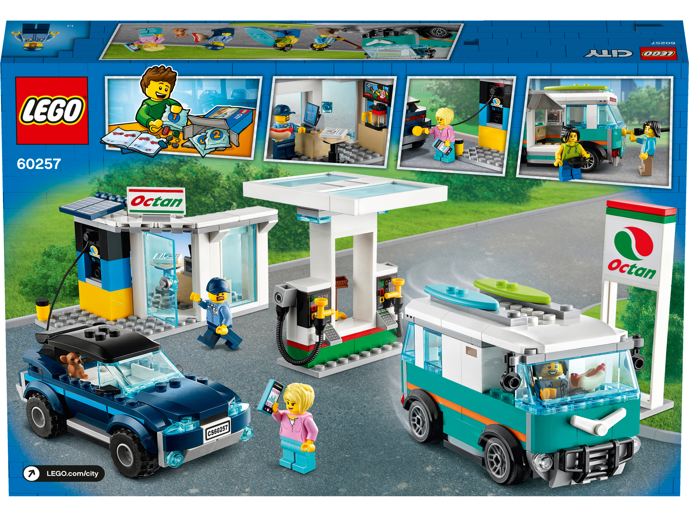 LEGO 60257 Tankstelle Bauset, Mehrfarbig