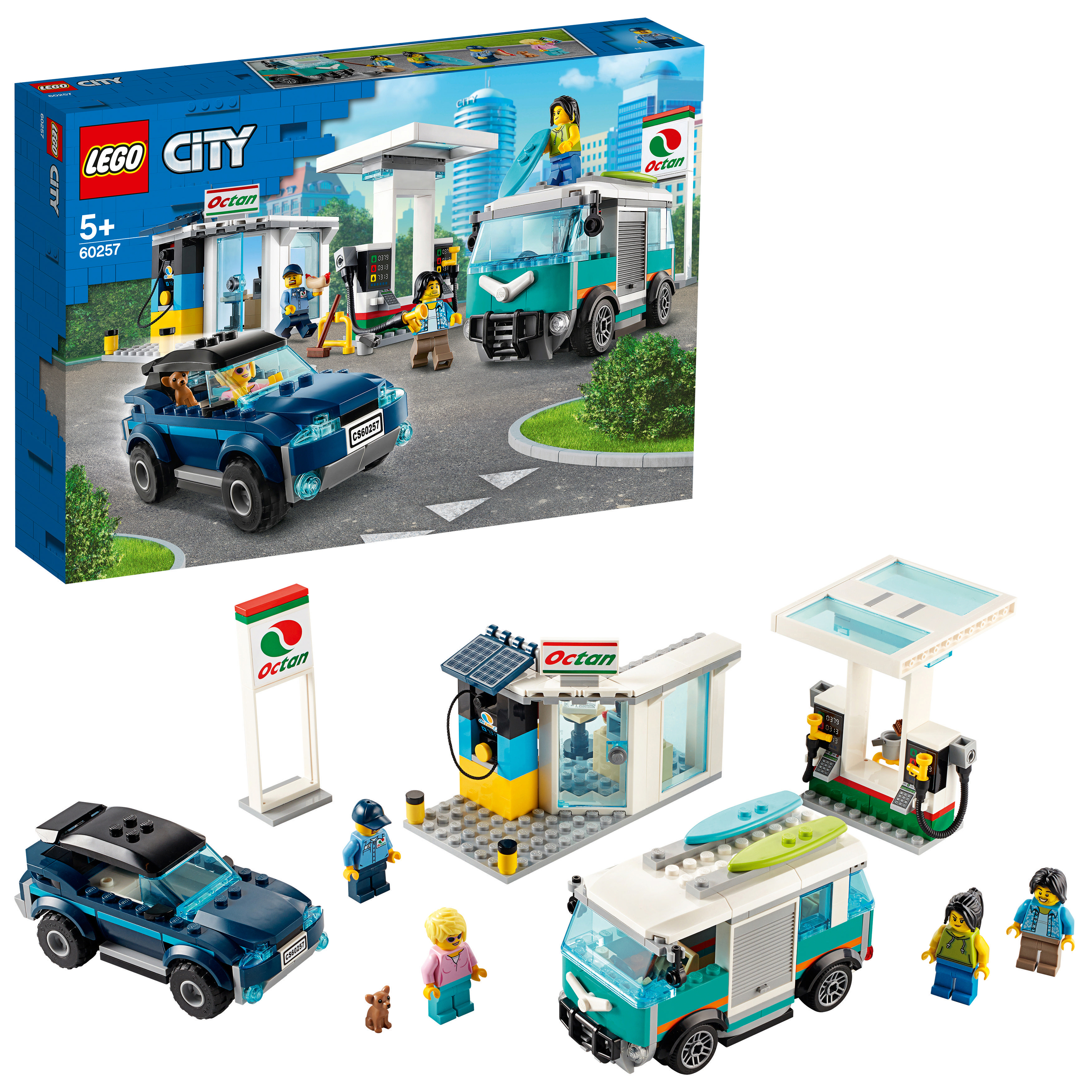LEGO 60257 Tankstelle Bauset, Mehrfarbig