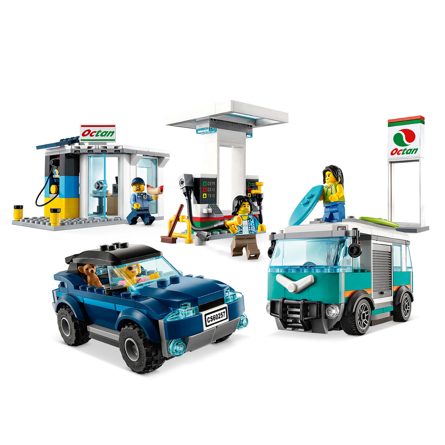LEGO 60257 Tankstelle Bauset, Mehrfarbig