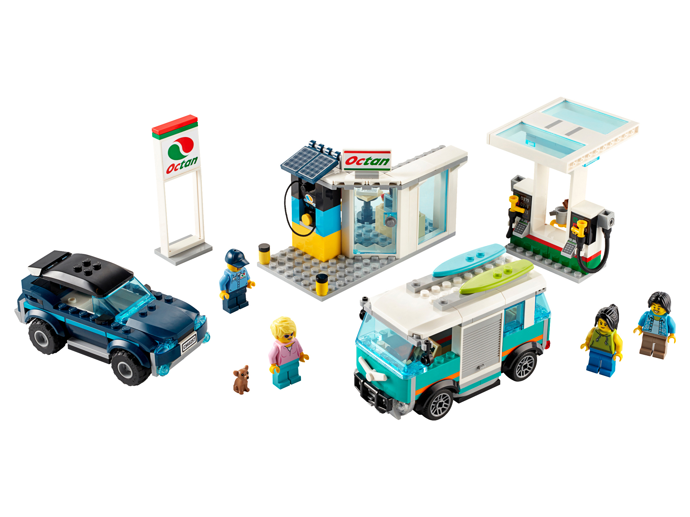 LEGO 60257 Tankstelle Bauset, Mehrfarbig