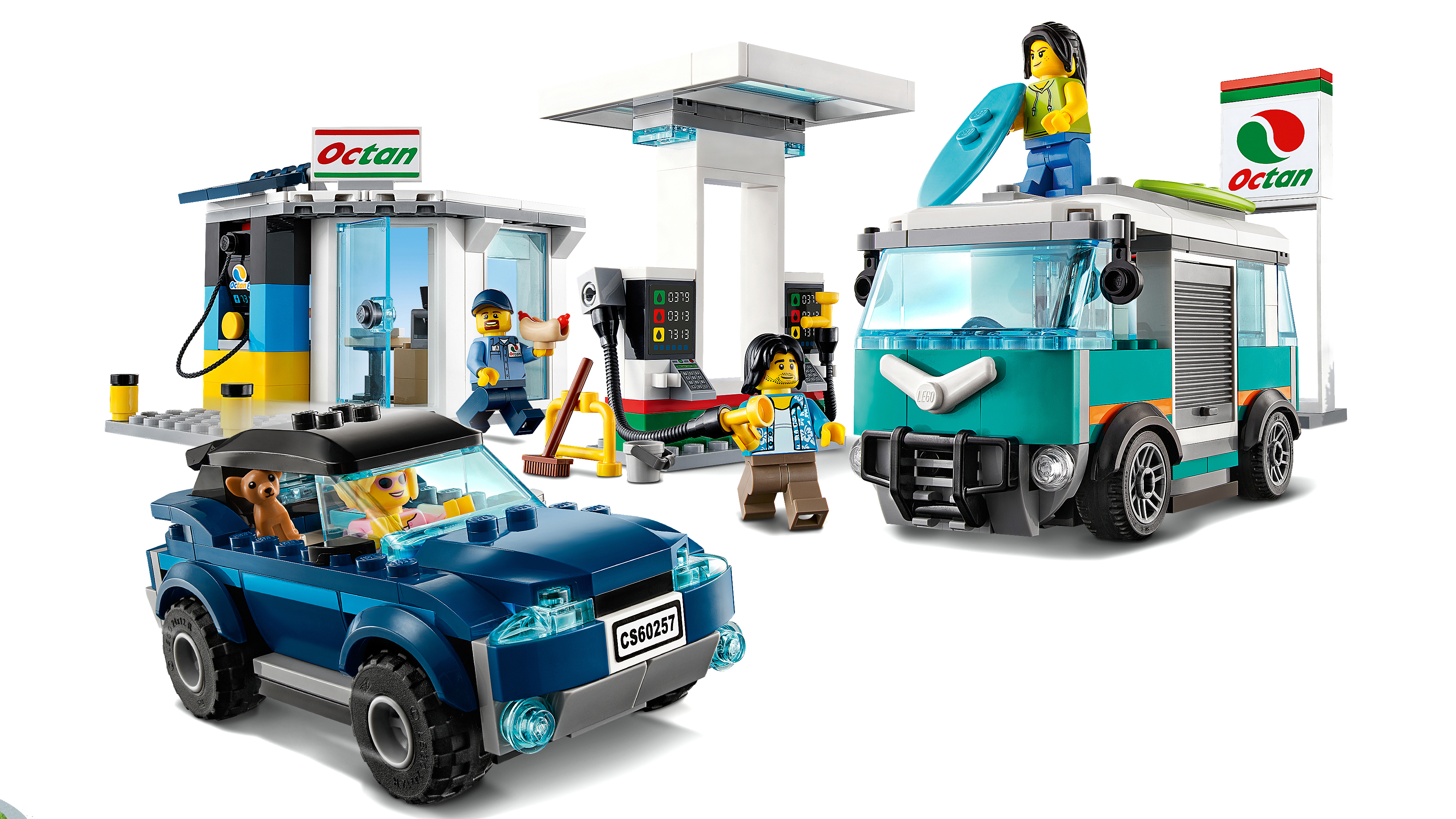 LEGO 60257 Tankstelle Bauset, Mehrfarbig