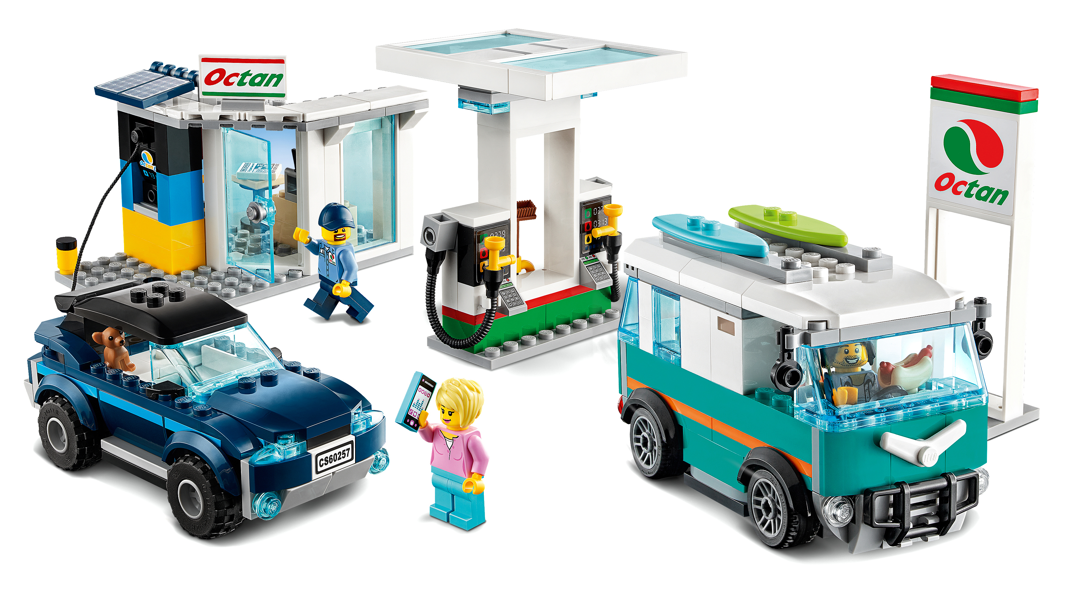 LEGO 60257 Tankstelle Bauset, Mehrfarbig