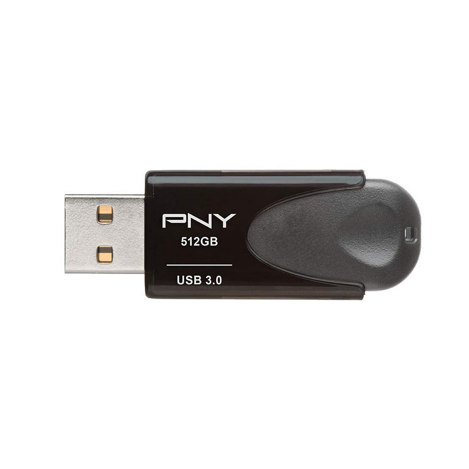 Memoria USB 512 GB - PNY attaché 4, USB 3.0, 3.1 Gen 1, Con tapa, 80Mb/s, Gris