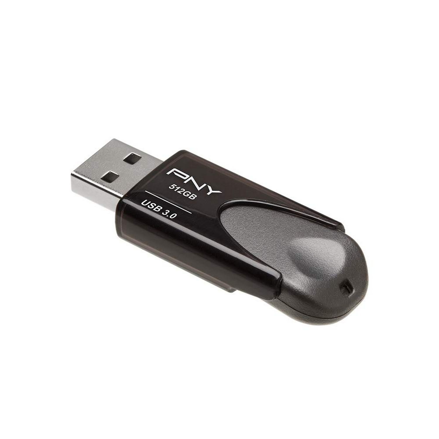 Memoria USB 512 GB - PNY attaché 4, USB 3.0, 3.1 Gen 1, Con tapa, 80Mb/s, Gris