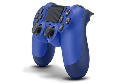 Mando PS4 Azul Transparente Alta Calidad Compatible V2 Blue Cable