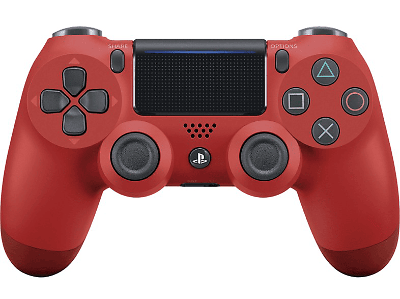 Mando  Sony PS4 DualShock 4 V2, Inalámbrico, Panel táctil, Rojo