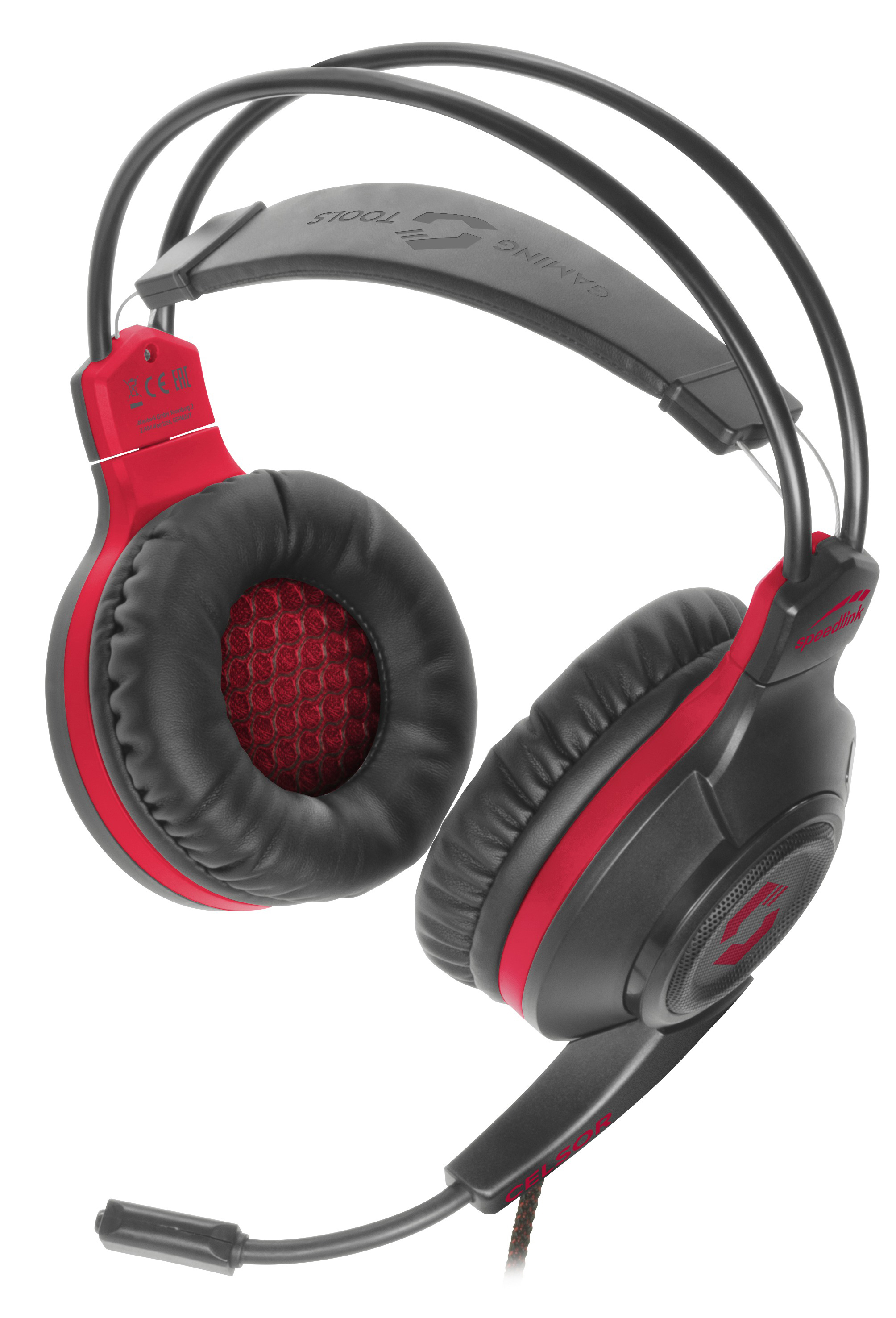 SPEEDLINK CELSOR, Over-ear Gaming Headset Schwarz/ Rot